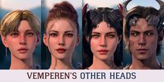 some very pretty looking women with horns on their heads