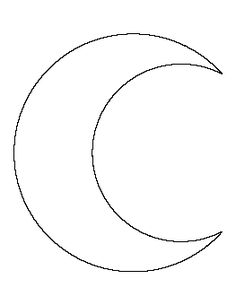 the moon is shown in black and white, with an outline for it to be drawn