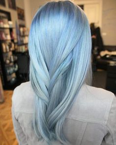 28 Blue Ombre Hair Color Ideas Trending Right Now Hair Colors Trending, Pastel Blue Hair, Trendy We Fryzurach, Blue Ombre Hair, Light Blue Hair, Hair Color Blue, Ombre Hair Color, Pastel Hair