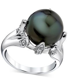 in stock Tahitian Pearls, Statement Ring, Statement Rings, In Store, Buy Online, White Gold, Ring, Gold, White