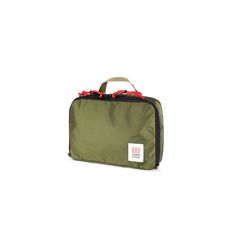 3/4 front product shot of Topo Designs Pack Bag 5L in "Olive" green. Practical Rectangular Travel Accessories For Storage, Functional Nylon Storage Bags, Functional Green Travel Accessories, Functional Rectangular Travel Bag For Storage, Functional Green Rectangular Luggage, Functional Green Rectangular Organizer, Green Rectangular Functional Organizer, Functional Rectangular Luggage For Storage, Green Nylon Rectangular Travel Accessories