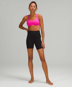 Meet you at yoga This strappy open-back bra is ready for all the ways you move, stretch, and open. Free To Be Bra, Miss Us, Lululemon Sports Bra, B Cup, Womens Bras, All The Way, Sports Women, Meet You, Open Back