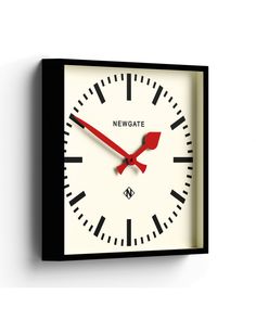 a black and white clock with the word newgate on it's face is shown