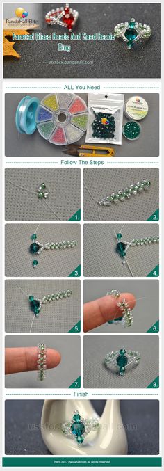 the instructions for how to make beaded bracelets with swaro beads and pearls