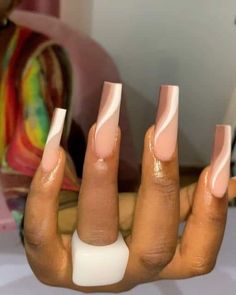 Trending Nail Colors, Nail Colors And Designs, Tan Nails, 2022 Nails, Brown Acrylic Nails, Colored Acrylic Nails, Acrylic Nails Coffin Pink, Long Square Acrylic Nails