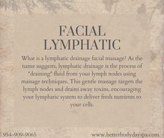 Facial lymphatic is beneficial in many ways, it improves the quality of your skin, reduces acne and oily skin symptoms, It is a natural facelift, reduces stress and anxiety, and eliminates toxins and fluids making your face look thinner. Book today by giving us a call at 954-909-9065. #facial #lymphatic #spa Spa Facial Aesthetic, Esthetician Goals, Benefits Of A Facial, Facial Esthetician, Natural Facelift, Facial Benefits, Skin Symptoms, Facial Room