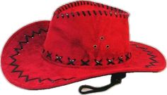 Country Style Cap For Rodeo, Red Country Style Hat, Red Western Felt Hat For Festival, Western Style Red Hat, Western Red Hat For Country Events, Red Country Style Hat For Ranch, Country Style Red Hat For Ranch, Red Western Hat For Western-themed Events, Red Western Style Hat Band For Rodeo