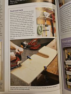 an article in the magazine shows how to build a workbench for woodworking