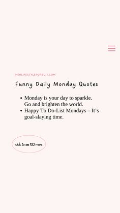 A soft pink background with a bold, humorous Monday quote paired with an uplifting affirmation to start the workweek with laughter. Funny Affirmations, Daily Affirmations For Women, Self Affirmations, Monday Humor Quotes, Monday (quotes), Monday Humor, Affirmations Positive, Humor Quotes, Gratitude Affirmations