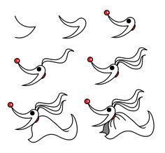 an image of a set of birds with red eyes and long hair flying in the air