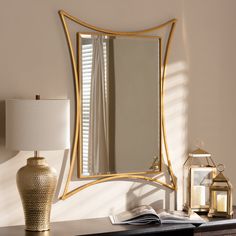 Melia Modern Accent Mirror - Cool Stuff & Accessories Contemporary Accent Wall, Accent Wall Mirror, Black Wall Decor, Gold Mirror Wall, Elegant Mirrors, Contemporary Wall Mirrors, Mirror Design Wall, Contemporary Mirror, Hallway Living Room