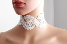 Pearly Bridal Shower Leaf Lace Choker Delicate Handmade | Etsy Elegant Scalloped Lace For Brides, Elegant Beaded Lace Bridal Accessories, White Lace Necklace For Wedding, Delicate Scalloped Lace For Weddings, Elegant Scalloped Lace For Ceremonies, Elegant Crochet Lace For Ceremonies, Elegant White Lace For Mother Of The Bride, Handmade White Bridal Accessories For Wedding, Elegant Bridal Accessories With Delicate Lace For Ceremony