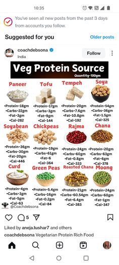 Protein Foods Indian, Proteins Chart, Food Rich In Protein, Protein Rich Foods Vegetarian Indian, Veg Protein Sources, Protein Food Chart, Protein Rich Food, Loose Weight Meal Plan, Balanced Diet Chart