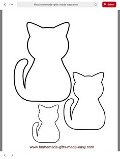 a cat and a kitten's tail cut out from paper