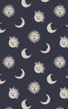 the sun and moon pattern is shown in white on a dark background with text that reads hovia