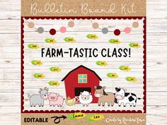 the farm - tastic class has been designed to teach children how to use their farm animals