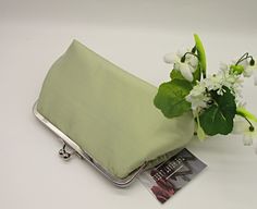 Sage Mint Green Clutch, Silk Clutch, Bridal Clutch, Clutch Bag for Wedding, Clutch Bag, Evening Clutch Purse, Handmade Bag, Sage Clutch Bag Handmade Clutch Purse, Wedding Clutch Bag, Bag For Wedding, Green Clutch, Silk Clutch, Green Clutches, Bride Bag, Bridesmaid Clutches, Clutch Bag Wedding