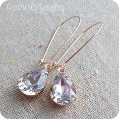 Swarovski Smoky Mauve Pear Crystal Long by HeatherlyDesigns Wedding Bridesmaids Gifts, Simple Wedding Earrings, Teardrop Earrings Wedding, Jewelry Portfolio, Rose Gold Earrings Wedding, Navy Blue Earrings, Teardrop Bridal Earrings, Rose Gold Bridal Earrings, Morganite Earrings