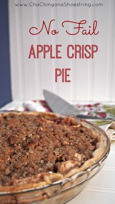 no fail apple crisp pie recipe