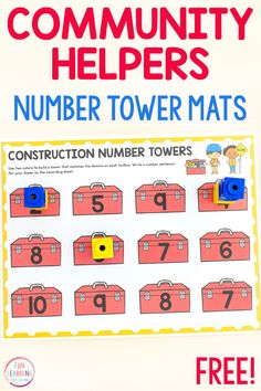 a poster with numbers and suitcases for kids to learn how to count the number