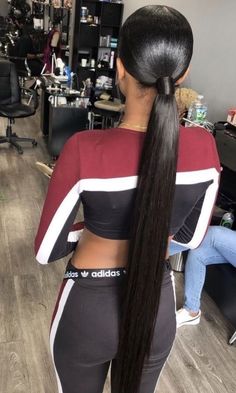 Ponytail Black Women, Long Ponytail Hairstyles, Hair Colorful, Weave Ponytail, Hair Laid, Hair Ponytail Styles