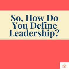 the cover of so, how do you determine leadership?