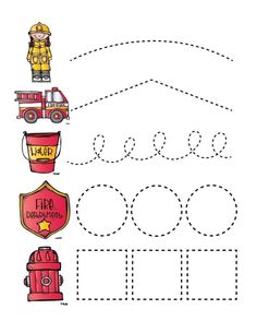 a fireman worksheet with the letter f in it's handwriting and numbers