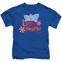 Blue's Clues Let's Imagine! Juvenile 18/1 Cotton Short-Sleeve T-Shirt Blue's Clues, Blues Clues, Kids Graphic Tees, Graphic Tee Shirts, Clue, Cotton Shorts, Kids Tshirts, Royal Blue, Tee Shirts