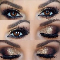 Makeup Gone Wrong, Gold Smokey Eye, Wedding Hairstyles And Makeup, Mekap Mata, Best Wedding Makeup, Makeup Tip, Smink Inspiration, Beauty Make-up, Braut Make-up