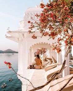 the instagram page on instagram com features an image of a woman sitting in a gazebo