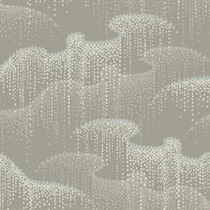 a gray and white wallpaper with lots of dots on it's surface,