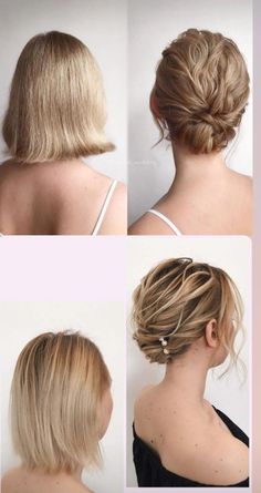 Short Bridal Hairstyles, Short Bridal Hair, Hair Bridesmaid, Hairdos For Short Hair, Bridesmaid Hair Down, Homecoming Hair Down, Summer Hairstyles For Medium Hair, Bridesmaid Hair Short, Bridesmaid Hair Updo