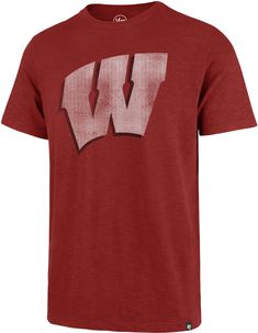 Design Short sleeve, crew neck t-shirt Ribbed, tagless collar with interior taping Standard fit Style and Team Spirit Screen-printed team graphics 47® logo tag Additional Details Machine washable Officially licensed product University Red Crew Neck T-shirt With Team Logo, University Red Cotton T-shirt With Team Logo, Wisconsin Badgers, Cincinnati Bearcats, Auburn Tigers, Alabama Crimson, Red Shorts, Badger, New York Jets