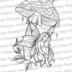 a drawing of a mushroom with leaves on it's back and the words, mushrooms are