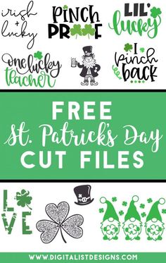 free st patrick's day cut files