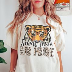 School Tiger Shirts, School Spirit Tshirt, Tigers Shirt, Tiger Mascot, Football Mom Shirts, Pride Tees