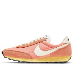 Nike Wmns Daybreak SE 'Light Madder Root' DV1746-812 Pink Sneakers With Contrast Sole For Spring, Trendy Pink Sneakers With Contrast Sole, Spring Pink Sneakers With Contrast Sole, Trendy Pink Sneakers With Boost Midsole, Casual Pink Running Shoes With Translucent Outsole, Casual Pink Running Shoes With Rubber Sole, Casual Pink Running Shoes With Contrast Sole, Sporty Pink Leather Running Shoes, Spring Running Sneakers With Vulcanized Sole