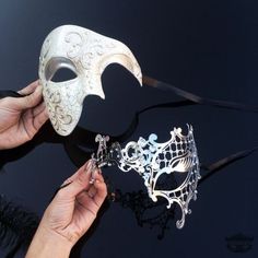 Phantom Masquerade, Makeup At Home, Masquerade Theme, Masquerade Wedding, Mask Masquerade, Masquerade Masks, Half Mask