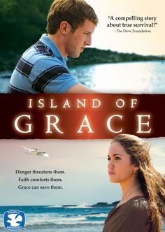 the movie island of grace is shown in two different colors and features an image of a man