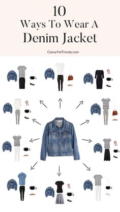 How To Wear Denim Jacket, 10 Ways To Wear, Doc Martens Outfit, Classy Yet Trendy, Basic Essentials, Jacket Outfit Women, Denim Jacket Outfit, Over 60 Fashion