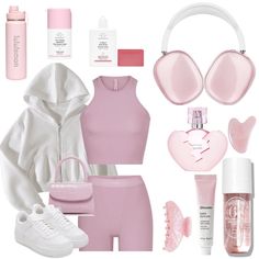 Pink Workout Outfit Aesthetic, Pastel Gym Outfit, Pink Dance Outfit, Pink Workout Clothes, Pink Workout Outfit, Girl Pink Aesthetic, Pilates Workout Clothes, Pilates Outfits, Pilates Clothes