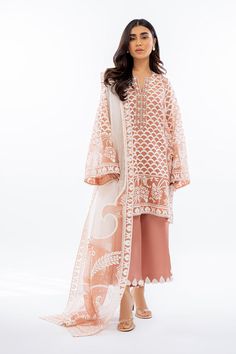 Isha (A) Elegant Pink Lawn Suit With Floral Embroidery, Pink Organza Kurta With Sheer Dupatta, Pink Georgette Lawn Suit With Floral Embroidery, Elegant Peach Unstitched Suit With Dupatta, Pink Georgette Lawn Suit With Chikankari Embroidery, Pink Georgette Lawn Suit With Sheer Dupatta, Pink Chanderi Lawn Suit With Intricate Embroidery, Pink Lawn Suit With Intricate Embroidery, Peach Chikankari Embroidery Unstitched Suit