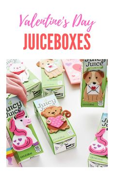 valentine's day juiceboxes are the perfect treat for kids to make and enjoy