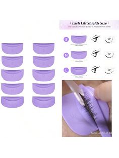 3 Sizes/10 Piece Eyelash Pads,Eyelash Protection Pads, Permanent Wave Silicone Pads, Reusable Eyelash Lift Tools For Different Length, Perfect Lifting (Pink,Green, Purple) Multicolor    Silicone  Eyelash Pads   Beauty Tools, size features are:Bust: ,Length: ,Sleeve Length: Christmas Lights In Bedroom, Permanent Waves, Facial Massage Tool, Curling Hair With Wand, Christmas Fireplace Decor, Massage Roller, Lash Lift, Garland Decor