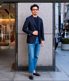 Jeans And Blazer Outfit Men, Sports Jacket Outfit Men, Sports Jacket Outfit, Jeans Blazer Outfit, Formal Men Outfit, Stylish Men Casual, Mens Trendy Outfits, Street Style Outfits Men, Fashion Days