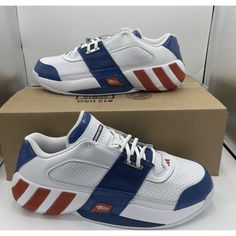 Adidas Agent Gil Zero Restomod Olympic Usa 2022 Basketball Shoes | Men Size 12.5 New Without Box Adidas White, Shoes Adidas, White Adidas, Shoes Men, Adidas Shoes, Basketball Shoes, Adidas Men, White Blue, Athletic Shoes