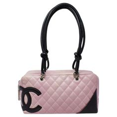 Chanel 2000s Pink Quilted Shoulder Bag For Sale at 1stDibs Channel Pink Bag, Pink And Black Room, Chanel 2000s, Black And Pink Outfit, Pink Chanel Bag, Chanel Bag Outfit, Y2k Handbag, 2000s Pink, Chanel Chain