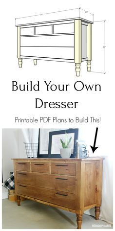 the build your own dresser with plans to build it