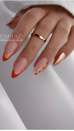 Unghie Sfumate, Fancy Nails Designs, Smink Inspiration, Nail Designs Glitter, Classy Nails, Fancy Nails, Chic Nails, Short Acrylic Nails, Valentine's Day Nails