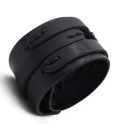 PRICES MAY VARY. Top Quality - Scddboy cuff bracelet made from premium grade genuine leather,exquisite and breathable texture,comfortable bangle cuff bracelet to wear Adjusted Size - This mens leather bracelet length is 9.05 inch (23 cm), width 1.57 inch (4 cm),Fit Wrist:6.5inch-8.5inch Punk Design - Unisex punk rock biker wide strap leather bracelet.Punk bracelet is very fashion.Match with suitable apparel for different occasion Good Gift - Suit for LARP,teenagers/adults,cosplay,Halloween,a Cossack costume,nativity costumes,and historical reenactments.Don't hesitate,Purchase it now as a gift for a friend 💝 Customer Service☛ Please feel free to contact us if you have any question about this item.We provide 30 days refund or size exchange guarantee for you Scddboy Leather Bracelet for Men Black Leather Casual Wristband, Casual Black Leather Wristband, Adjustable Leather Punk Cuff Bracelet, Adjustable Leather Punk Wristband, Punk Leather Wristband Gift, Punk Style Leather Wristband As Gift, Punk Leather Cuff Wristband, Punk Leather Wristband, Leather Punk Cuff Bracelet With Wrist Strap